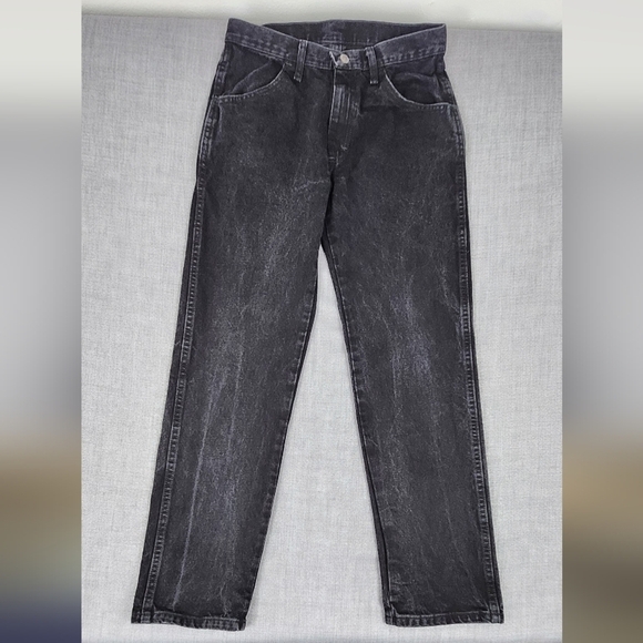 Rustler 100% Cotton Black Straight Leg Denim Jeans 31× 30 - Picture 1 of 5